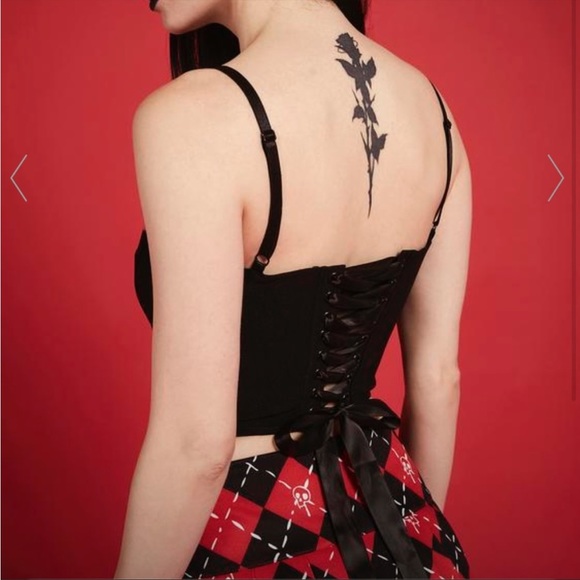 SOLD RARE Dolls Kill x Emily the Strange Plus Size She’s a Mystery Corset Top - Picture 3 of 12